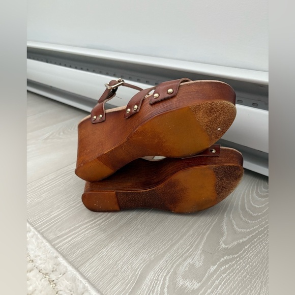Aldo Genuine Leather Wedge Sandals - Picture 6 of 6